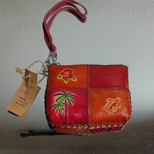 Aloha From Hawaii Genuine Leather Mini Purse